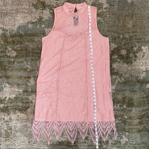 Pink Lace Tunic Dress Size Large NWOT - Picture 9 of 11